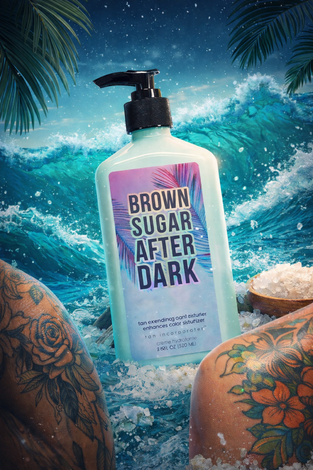 Brown Sugar After Dark – Tan Extending Moisturizer & Tattoo Enhancer 530ml