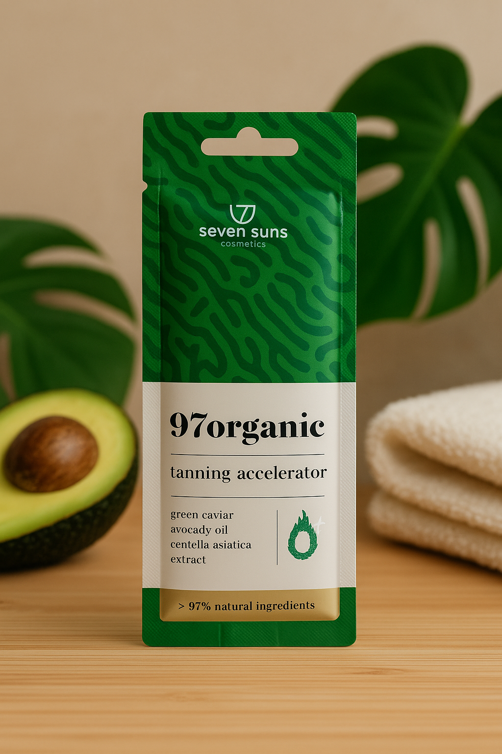 97organic Tanning Accelerator – Iedegumu Paātrinošs Losjons (97% dabīgas sastāvdaļas) 15ml